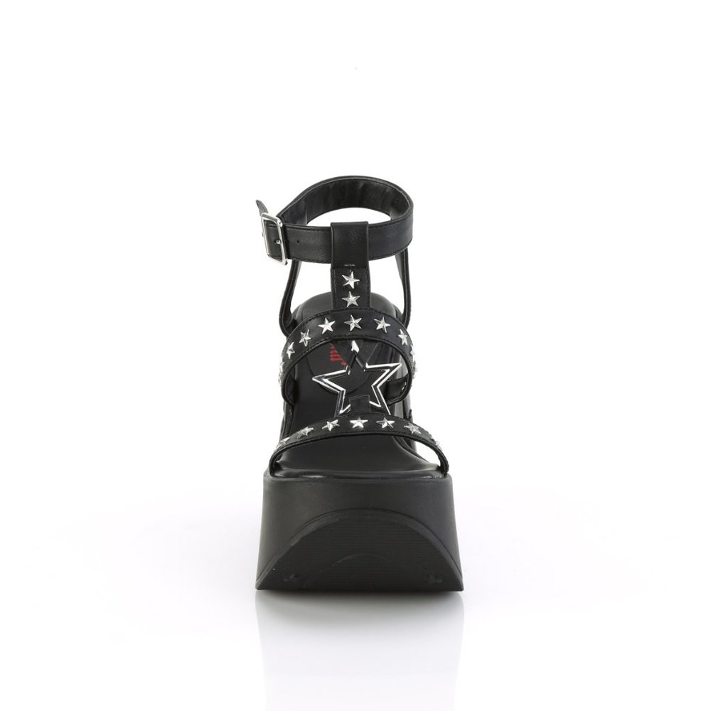 Demonia Dynamite 12 Black Platform Sandals - Picture 2 of 2